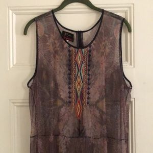 Biya Johnny Was Sheer Maxi Dress